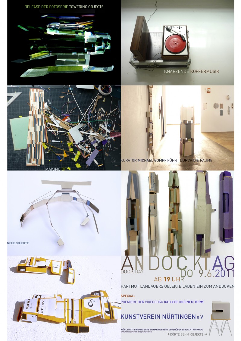 Hartmut Landauer, object and space, poster