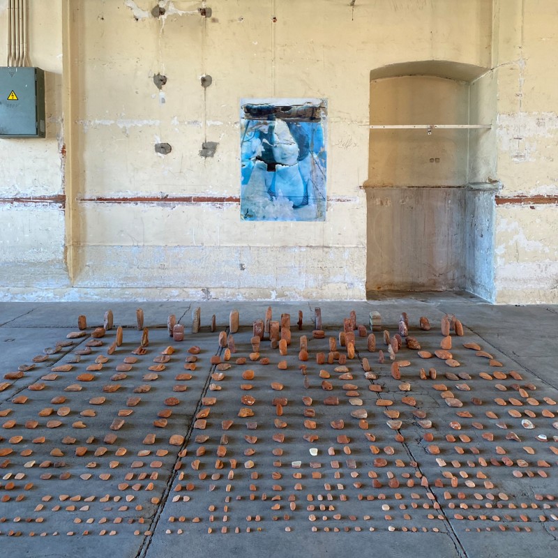 Hartmut Landauer,Neckarspinnereiquartier,längs und quer zum Fluss,zeitgenössische Kunst,art installation,Minimalismus