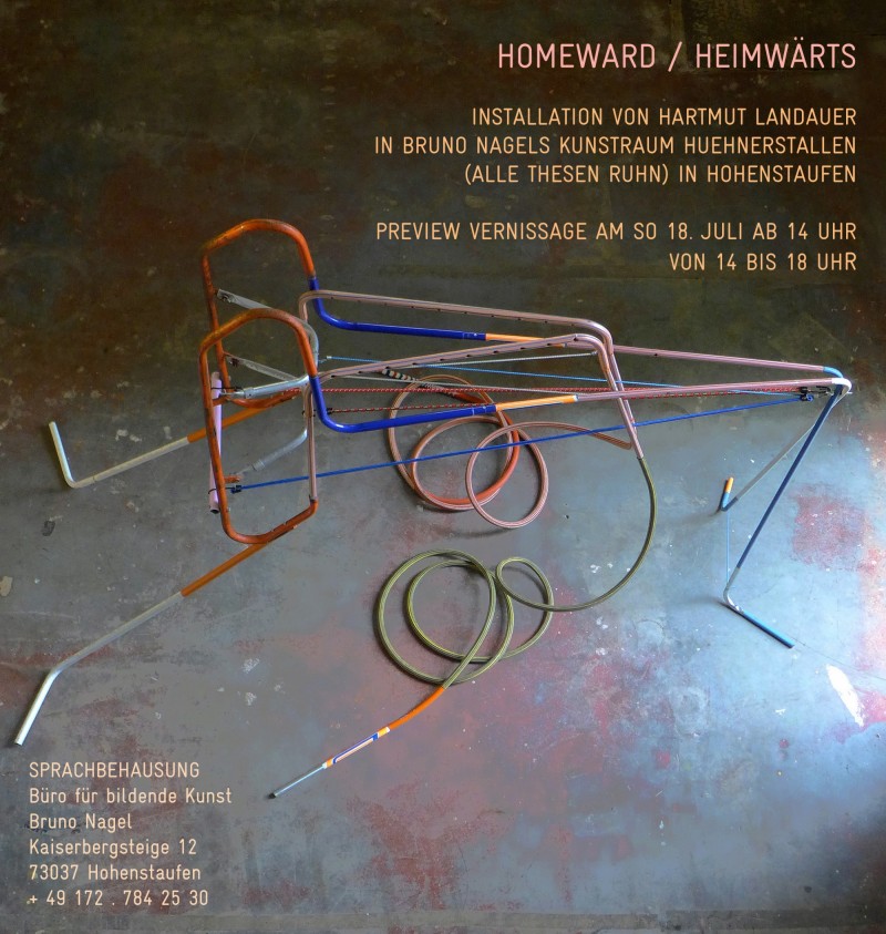 Hartmut Landauer,homeward,heimwärts,installation,kunst,bruno nagel,hohenstaufen,contemporary art,sculpture,skulptur