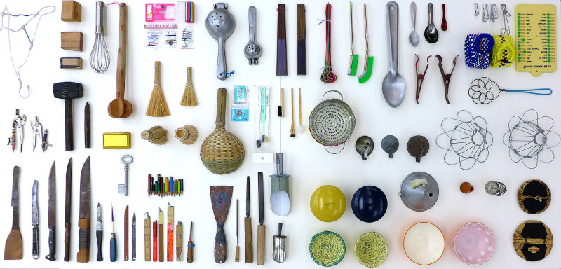 Hartmut Landauer,spirit,exhibition view,everyday objects,Alltagsgegenstände,talisman,contemporary ethnographic collection